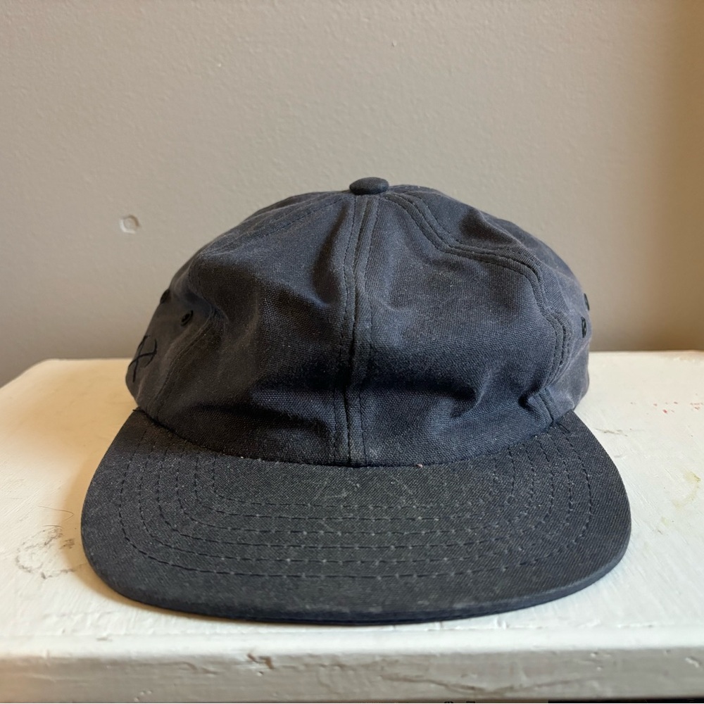 3Sixteen Navy Blue Waxed Canvas Cap